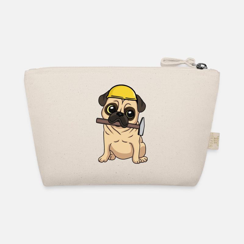 Construction site Civil engineering Pug Craftsmen build hammer job Organic Pouch