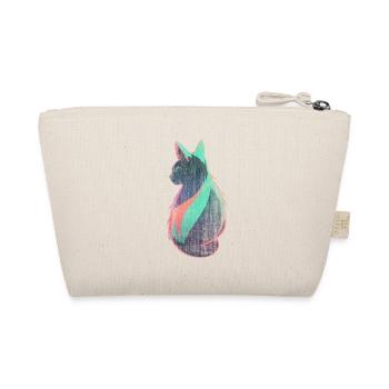 Neon Cat Art - Organic Pouch - nature - Back