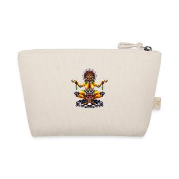 Aztec Goddess Tlaltecuhtli - Organic Pouch - nature - Back