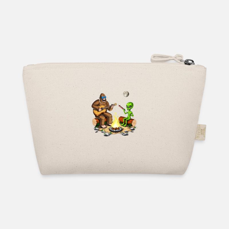 Bigfoot and Alien Camping Organic Pouch