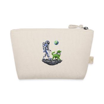 Space Astronaut Walking Alien Dog - Organic Pouch - nature - Back