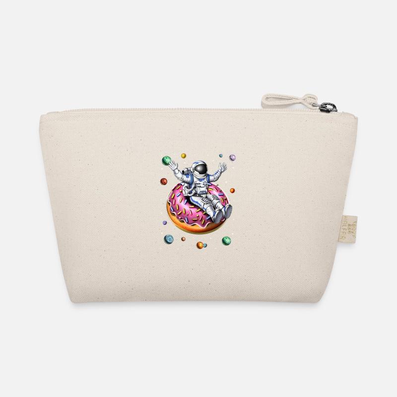 Space Astronaut Riding Donut Organic Pouch