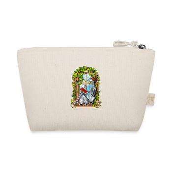 Skeleton Hippie Plants - Organic Pouch - nature - Back