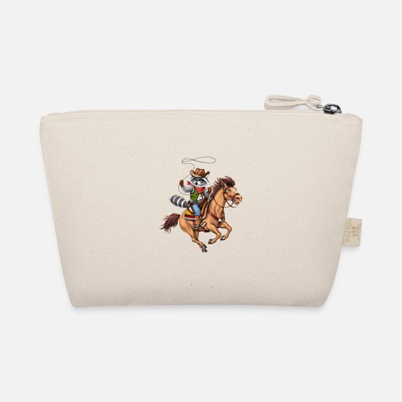 Waschbär Cowboy Rodeo Bio-Täschchen