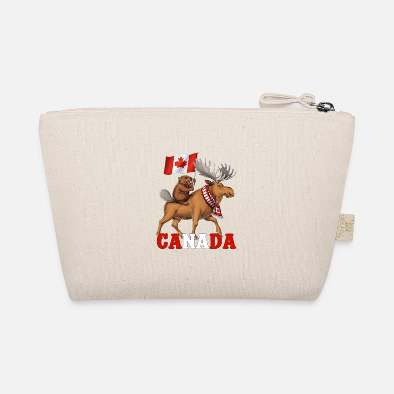 Canada Beaver Riding Moose FULL Organic Pouch