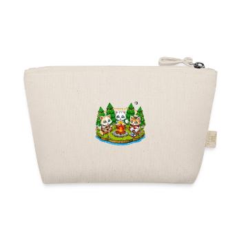 Camping Kawaii Cats - Organic Pouch - nature - Back