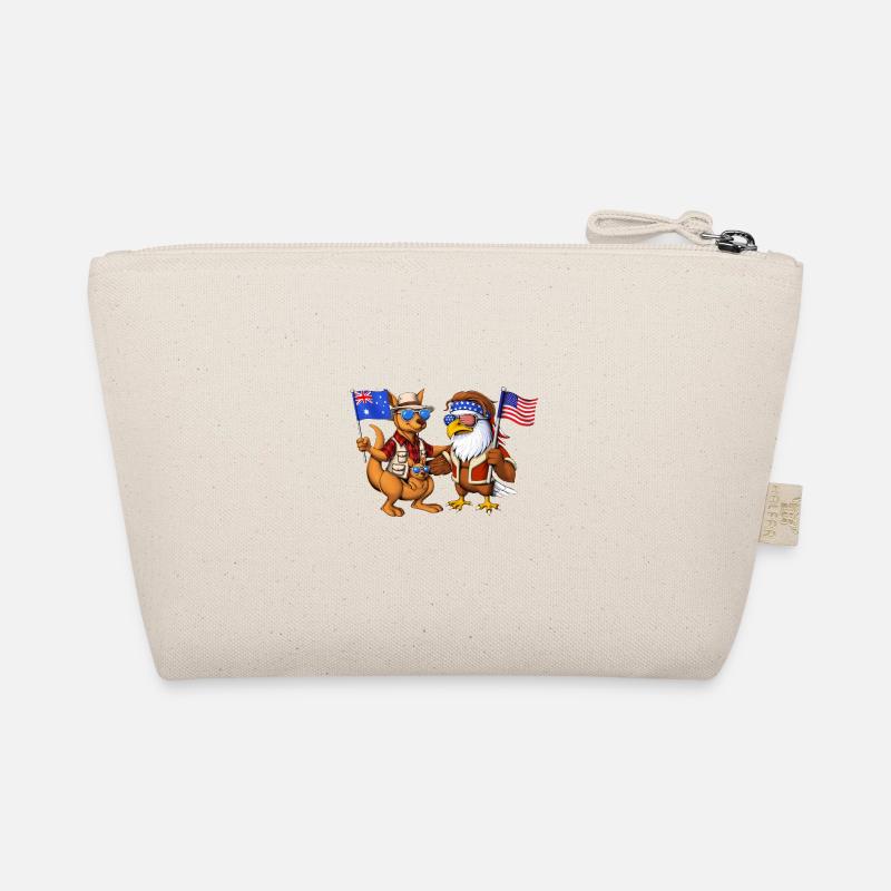 Australian Kangaroo American Bald Eagle Organic Pouch