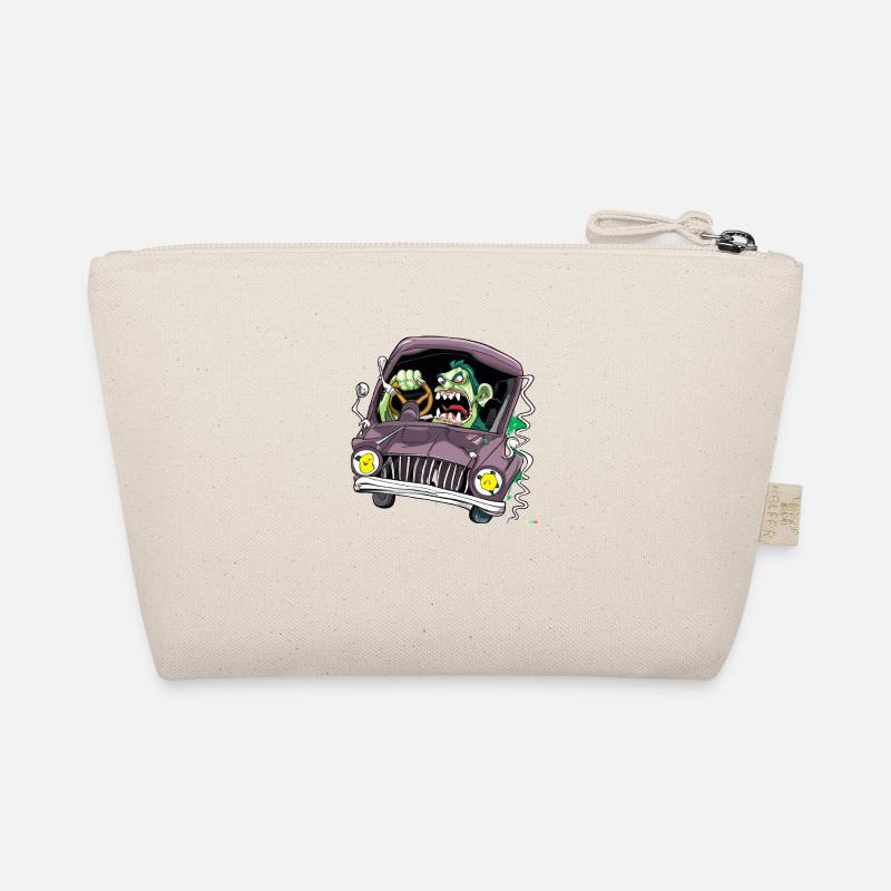 zombie drive a car Organic Pouch