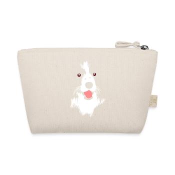 Facing Dog - Organic Pouch - nature - Back