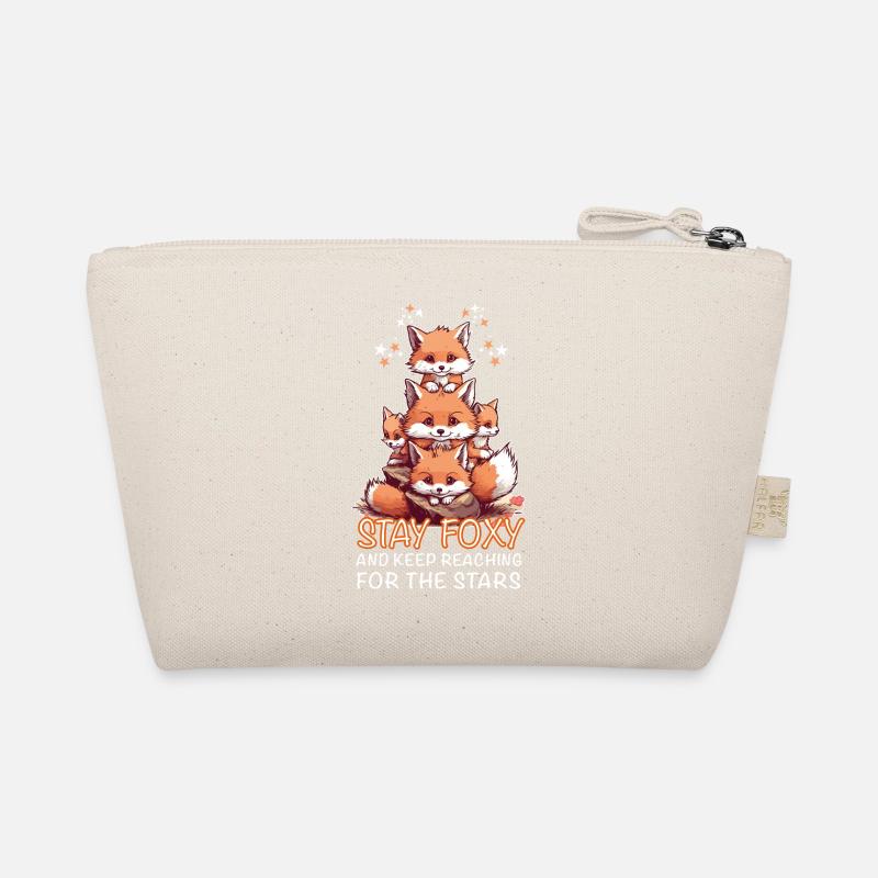 Cute Foxes Stay Foxy Organic Pouch