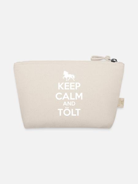 Keep Calm and Tölt - Bio-Täschchen - Natur