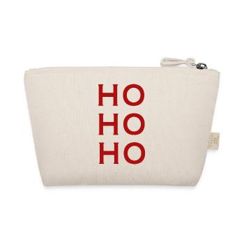HO HO HO - Bio-Täschchen - Natur - Hinten