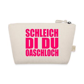 Schleich di du oaschloch - Bio-Täschchen - Natur - Hinten