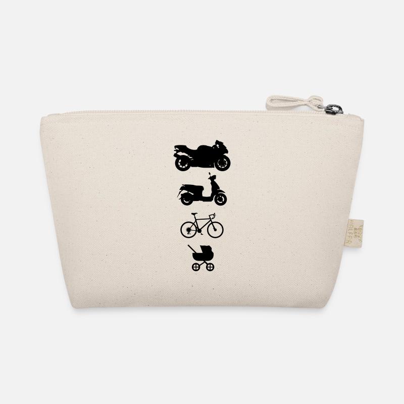 MotorcyclebisKid Wagon Biker Motorcyclist Organic Pouch