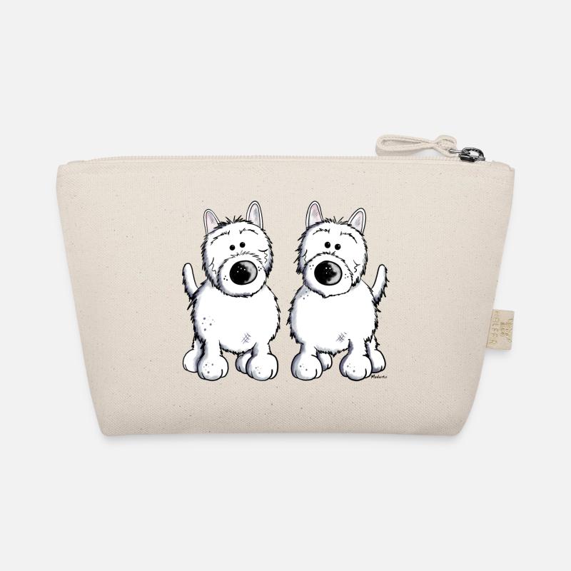 West Highland White Terrier Duo Bio-Täschchen