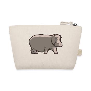 Hippo Hippo Gift idea for nature lovers - Organic Pouch - nature - Back