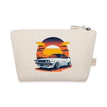JDM - Retro Car and Sunset - Organic Pouch - nature - Back
