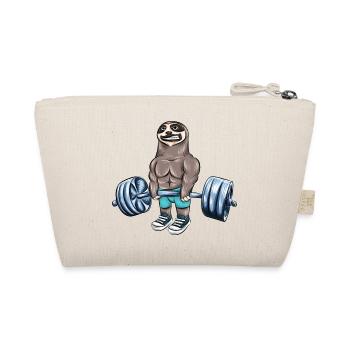 Sloth Training Weight Summer Beach Gift - Organic Pouch - nature - Back