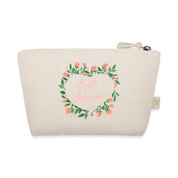 Geschenk für Johanna - die Beste - Bio-Täschchen - Natur - Hinten