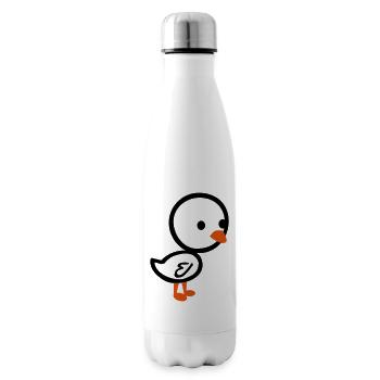 Poulette - poussin - Bouteille isotherme - blanc - Droite
