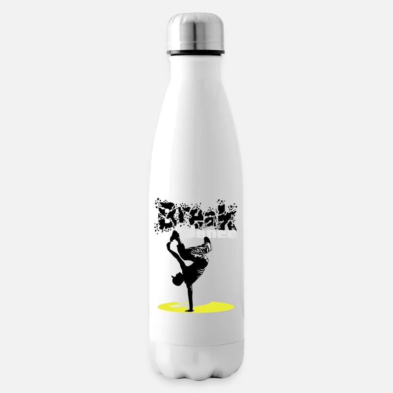 Breakdance flex - Isolierflasche - Weiß