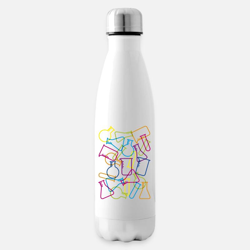 Large Laboratory Glassware - Insulated Water Bottle - white