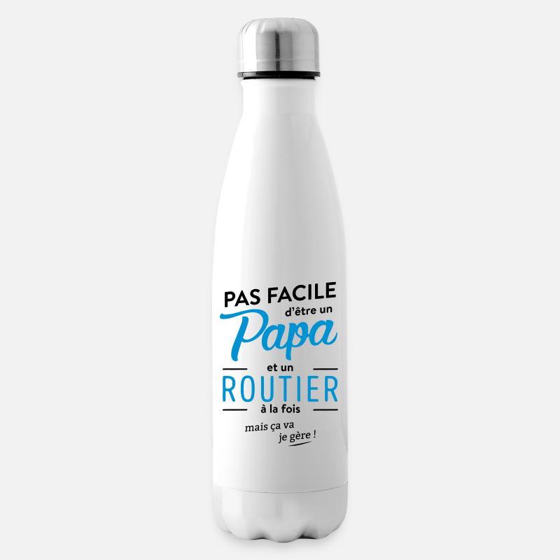 papa routier - Bouteille isotherme - blanc