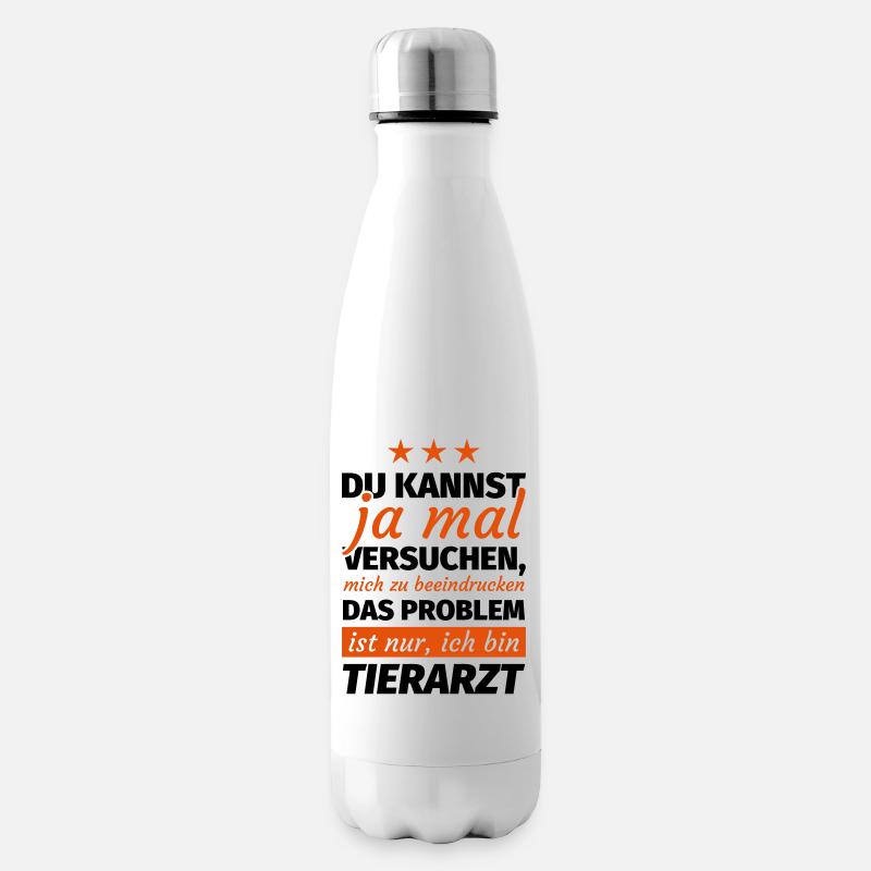 Tierarzt - Isolierflasche - Weiß