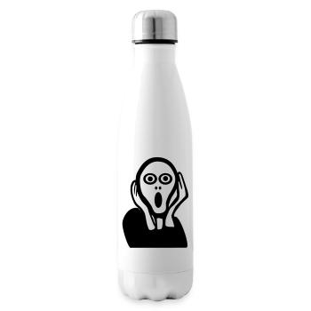 Der Schrei, die Krise - Isolierflasche - Weiß - Rechts