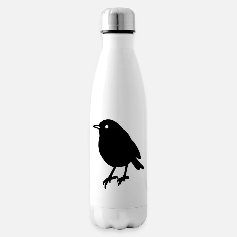 Vogel Bird Geschenk Geschenkidee - Isolierflasche - Weiß