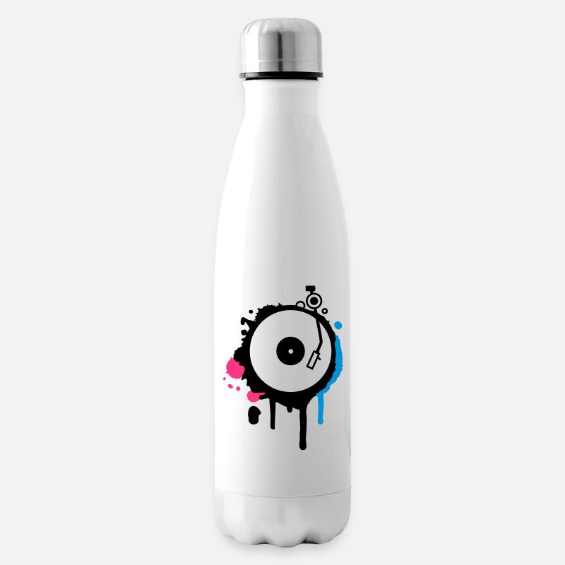 Turntable Graffiti - Isolierflasche - Weiß