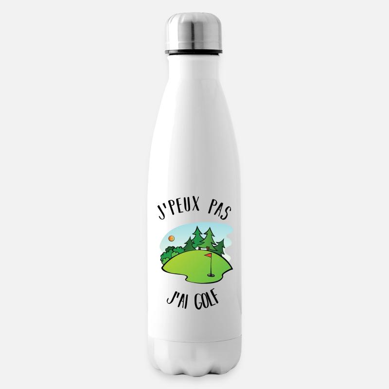 J'peux pas j'ai golf - Bouteille isotherme - blanc