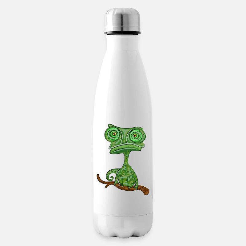 caméléon - Bouteille isotherme - blanc