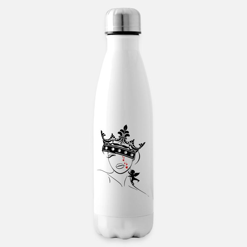 cupid tears - Insulated Water Bottle - white