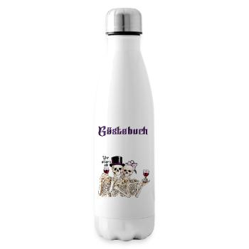 Gästebuch Hochzeitstag Geburtstag Hochzeit Gäste - Isolierflasche - Weiß - Rechts