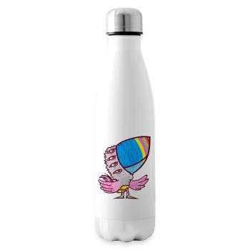 Finger Papagei - Isolierflasche - Weiß - Rechts