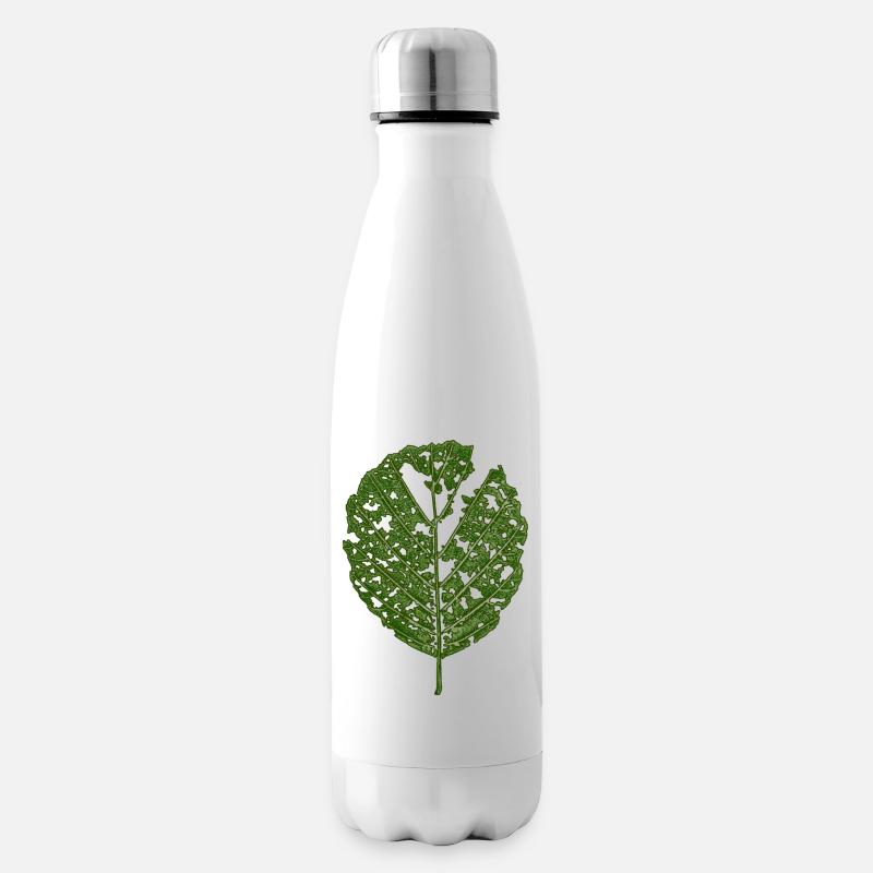 Leaf Alder / BOTANIC Nature & Tree - Insulated Water Bottle - white