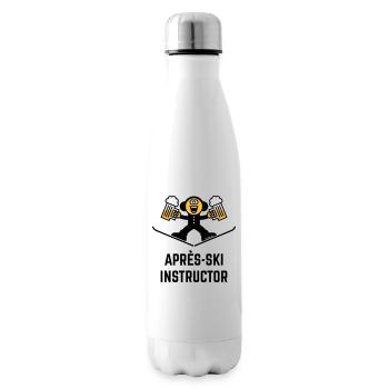 Après-Ski Instructor (Bier / Karikatur / 3C) - Isolierflasche - Weiß - Rechts