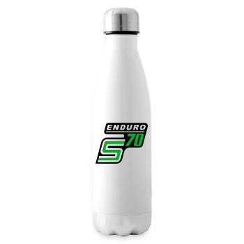 S70 Enduro Logo - Bouteille isotherme - blanc - Droite