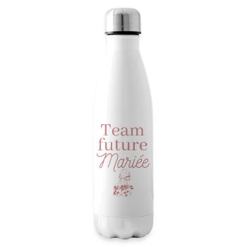 EVJF future mariée. Enterrement vie célibataire - Bouteille isotherme - blanc - Droite