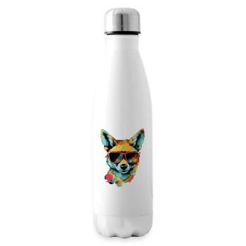 Theo the Jackal - Insulated Water Bottle - white - Right