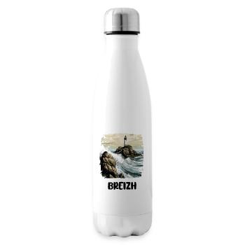 Breton Lighthouse - Insulated Water Bottle - white - Right