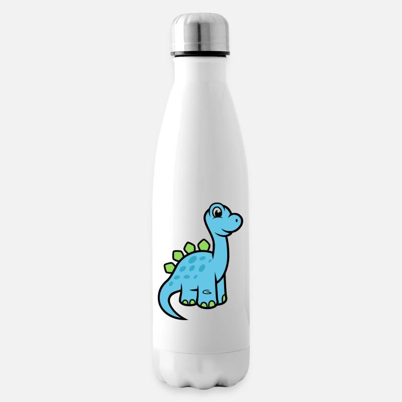 Dinosaurier - Isolierflasche - Weiß