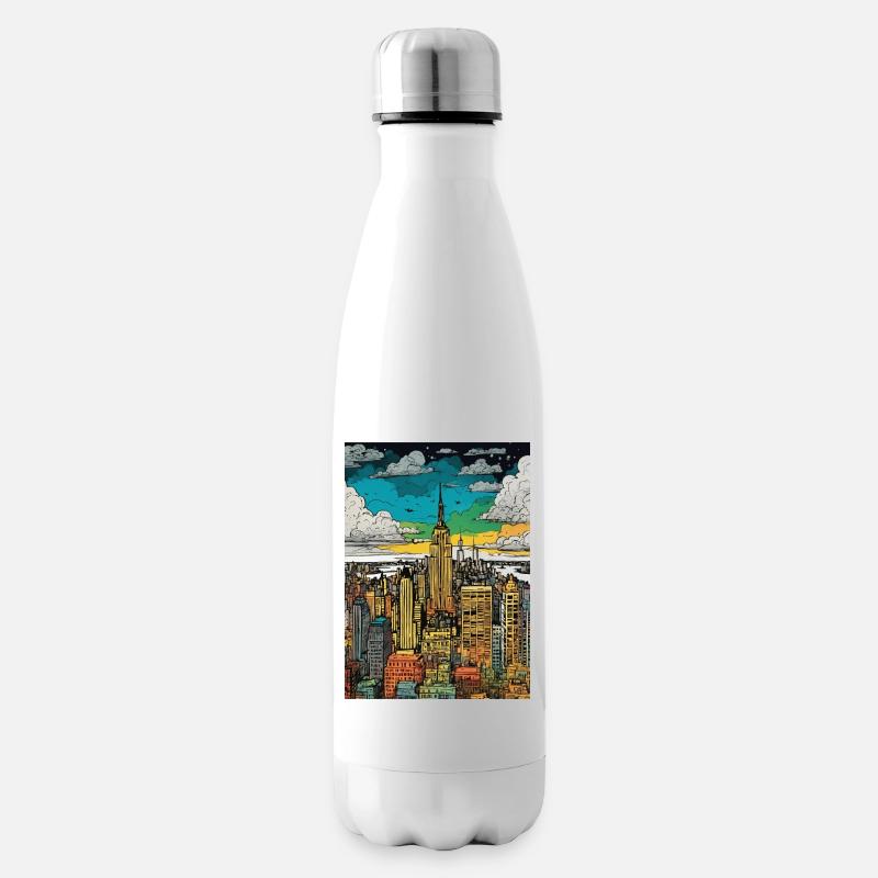 New York - Isolierflasche - Weiß