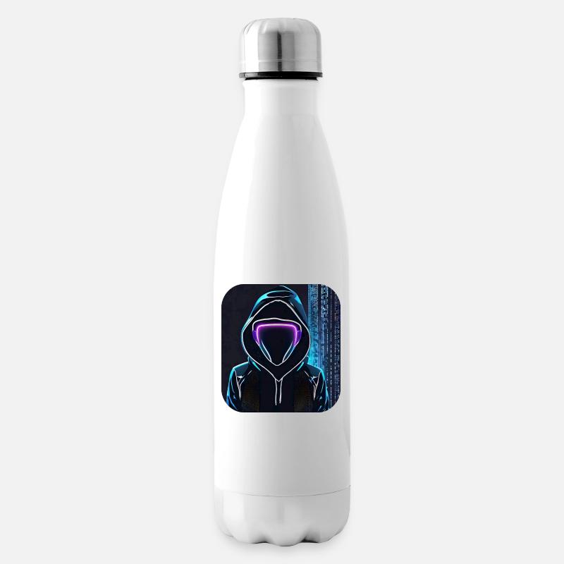 Coole Anonymous Figur - Isolierflasche - Weiß