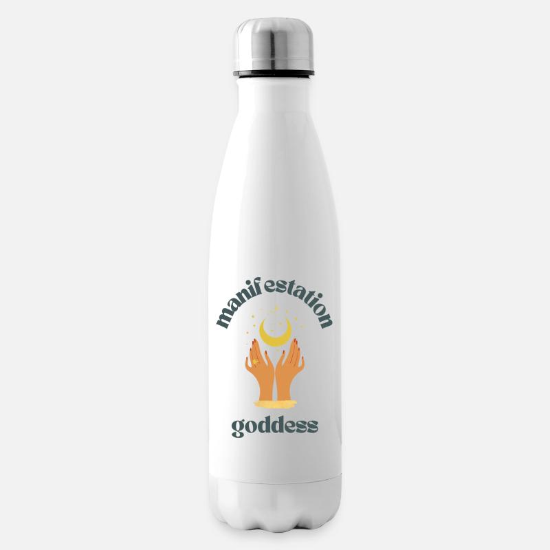 Manifestation Goddess dunkel - Isolierflasche - Weiß