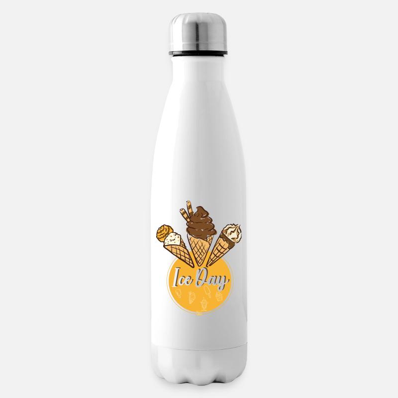 Ice Day / Eis Bo-Grafik - Bouteille isotherme - blanc