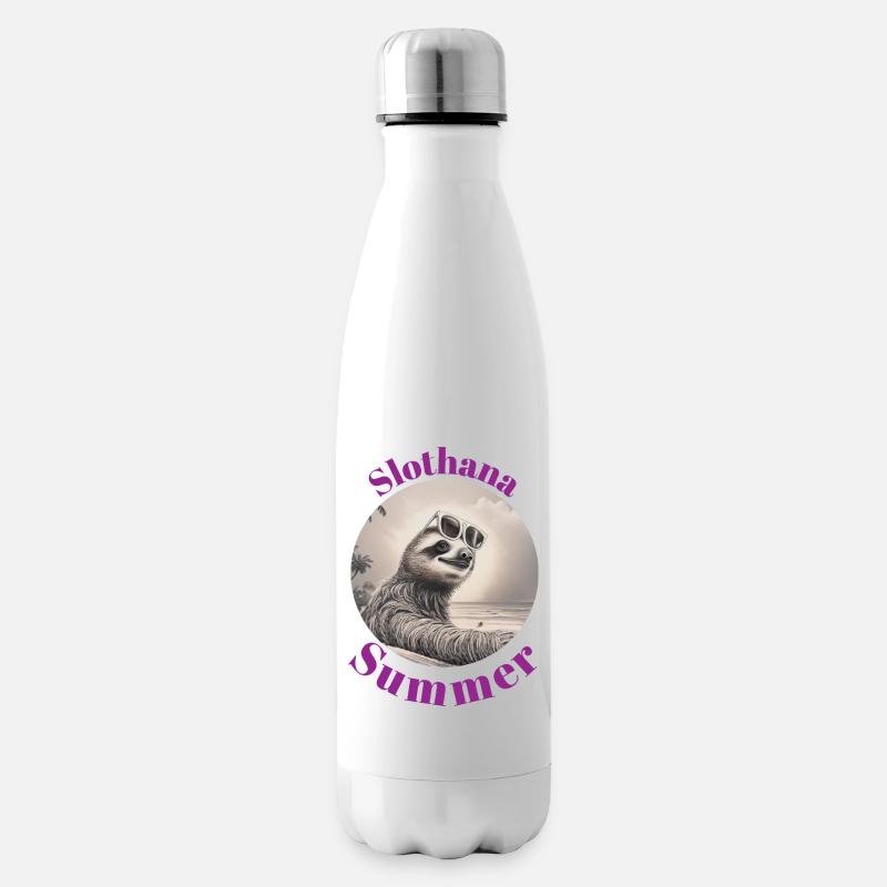 Slothana Été « 2 » - Bouteille isotherme - blanc