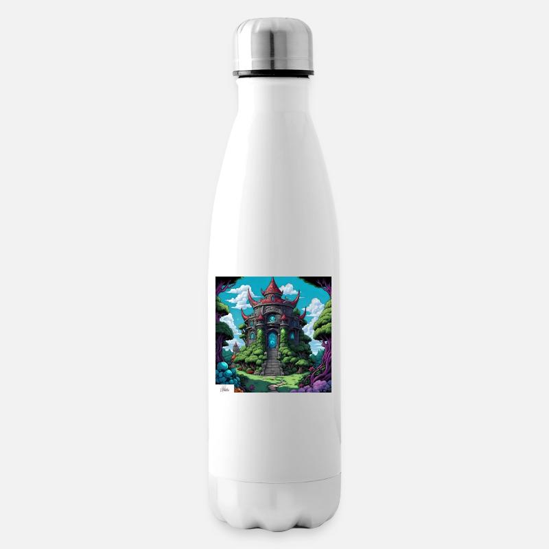 Comic style temple - Insulated Water Bottle - white
