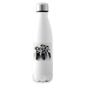 Portrait à l’encre de Friends - Bouteille isotherme - blanc - Droite